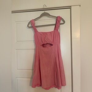 Pink Cutout Sundress